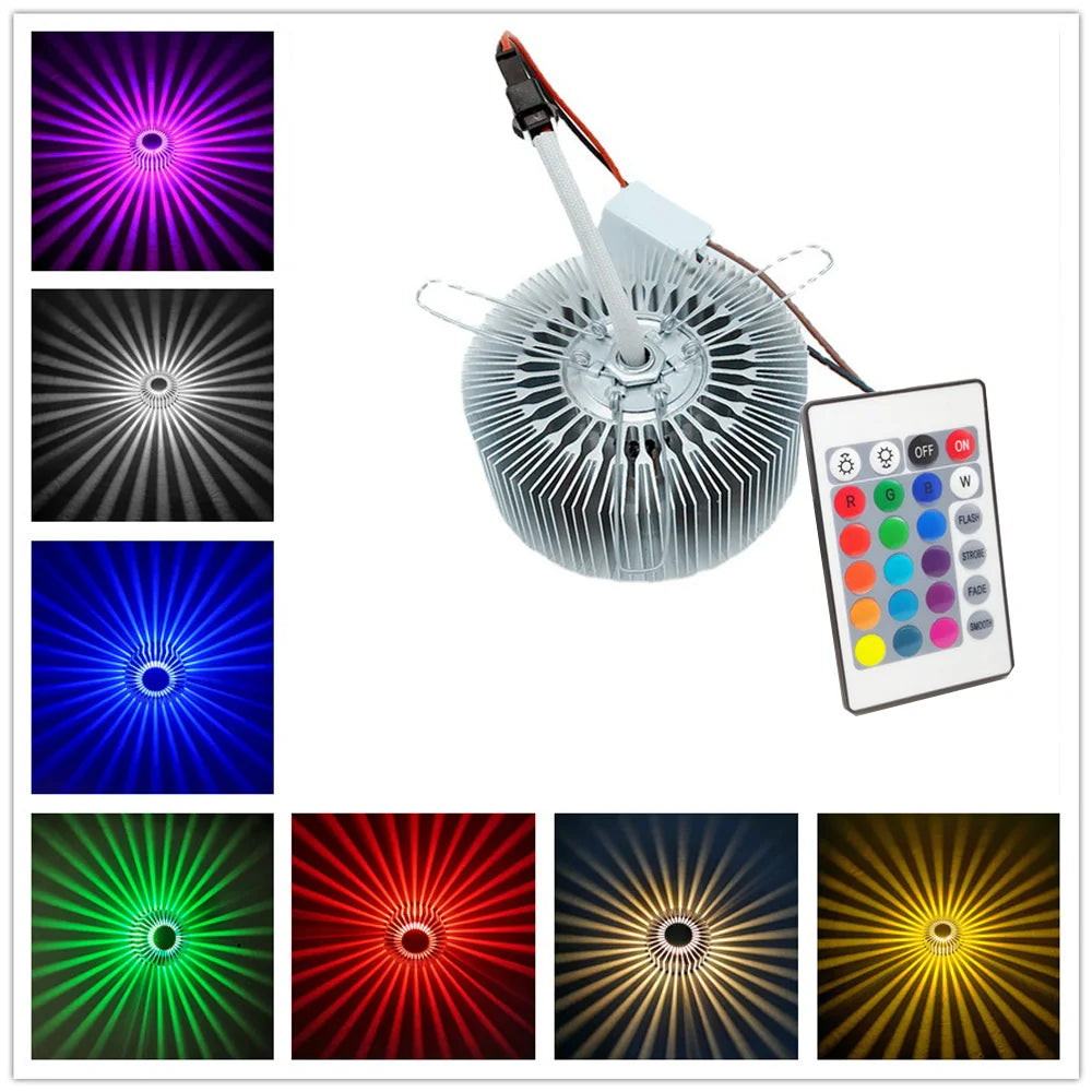 LED Ceiling Wall Sconce 3W Colorful Lamp for Living Room Corridor