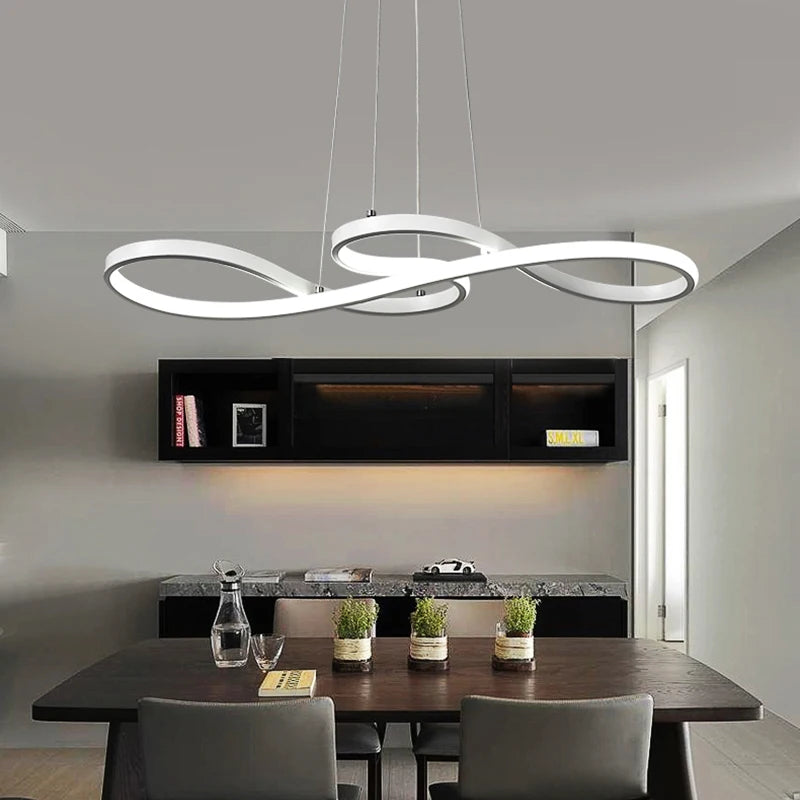 Modern Minimalist Dimmable LED Pendant Chandelier Light