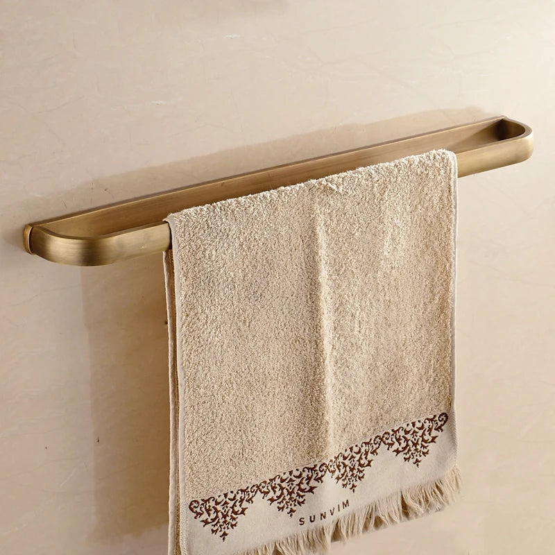 Antique Bronze Bathroom Accessory Set Towel Holder Paper Holder Hook