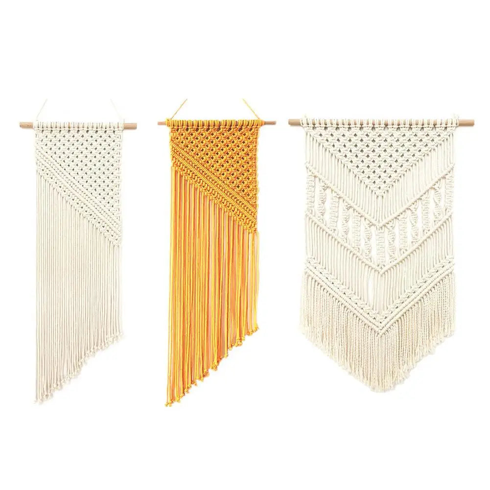 Bohemian Macrame Woven Wall Hanging Geometric Tapestry Home Decor