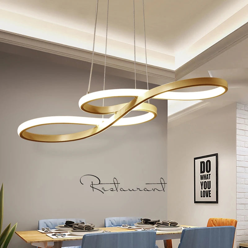 Modern Minimalist Dimmable LED Pendant Chandelier Light
