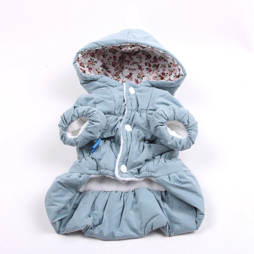 Warm Winter Outfit Coat Hoodie for Dogs and Cats