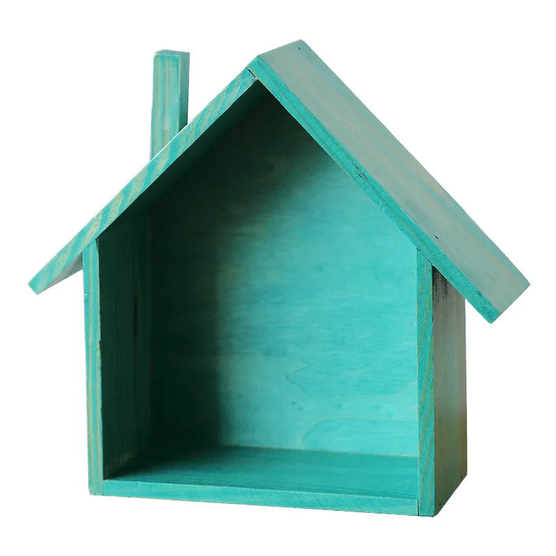 Creative Small House Wall Storage Rack Home Decoration for Living Room Bedroom