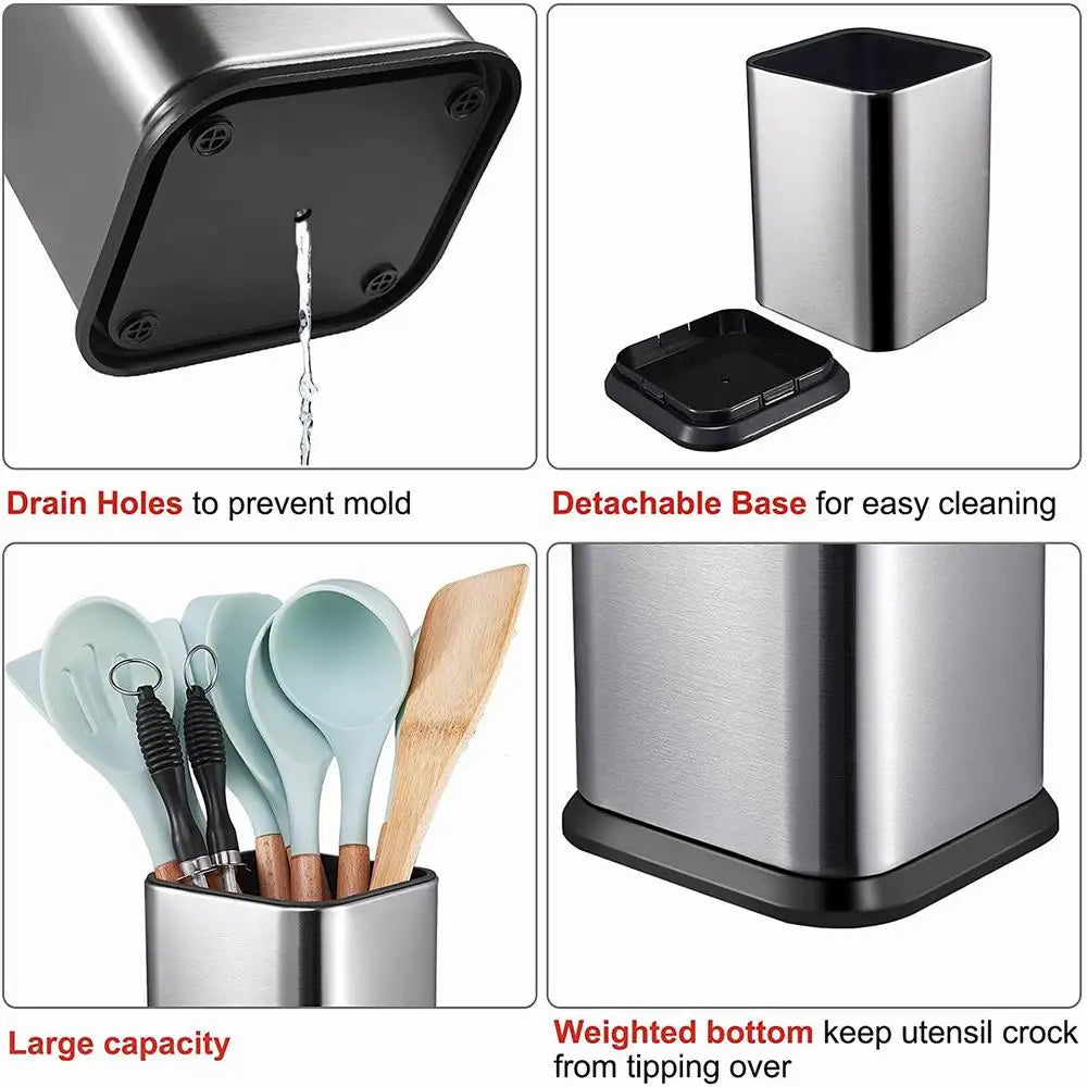 Kitchen Utensil Holder Countertop Spatula Spoon Storage Organizer