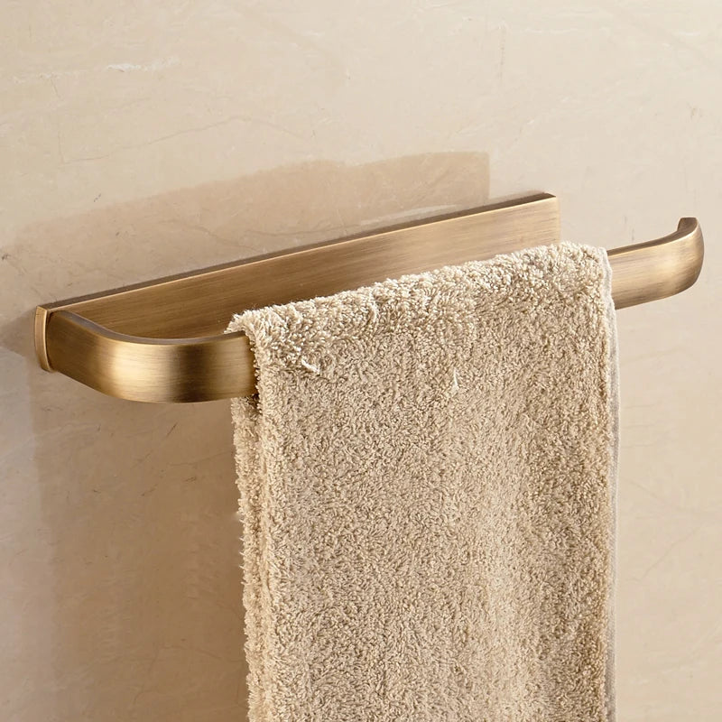 Antique Bronze Bathroom Accessory Set Towel Holder Paper Holder Hook