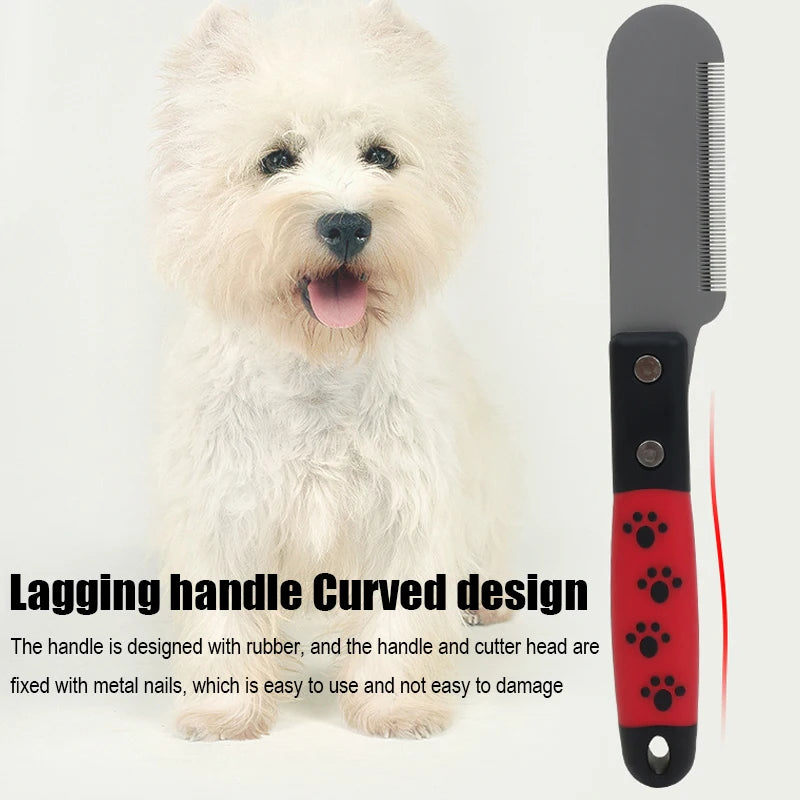 Dog Grooming Comb Terrier Stripping Knife Pet Hair Removal Tool