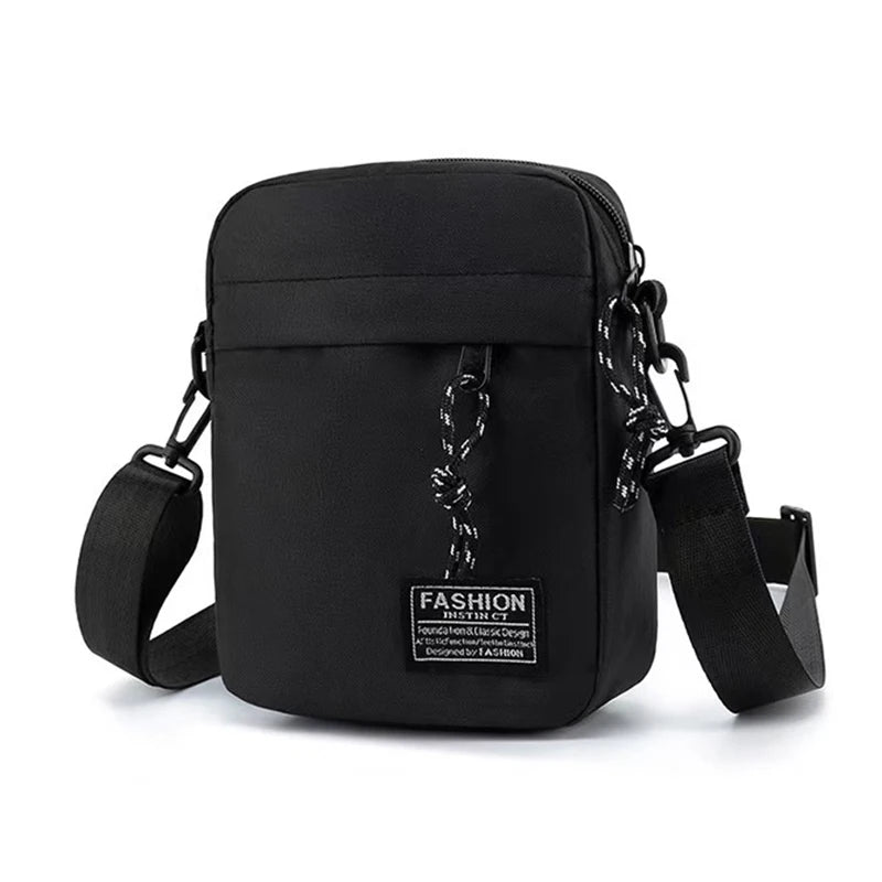 Mens Nylon Shoulder Crossbody Bag for School and Daily Use