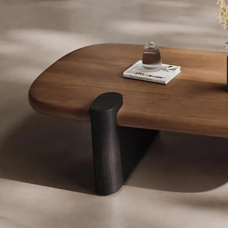 Modern Italian Solid Wood Coffee & Side Table Set