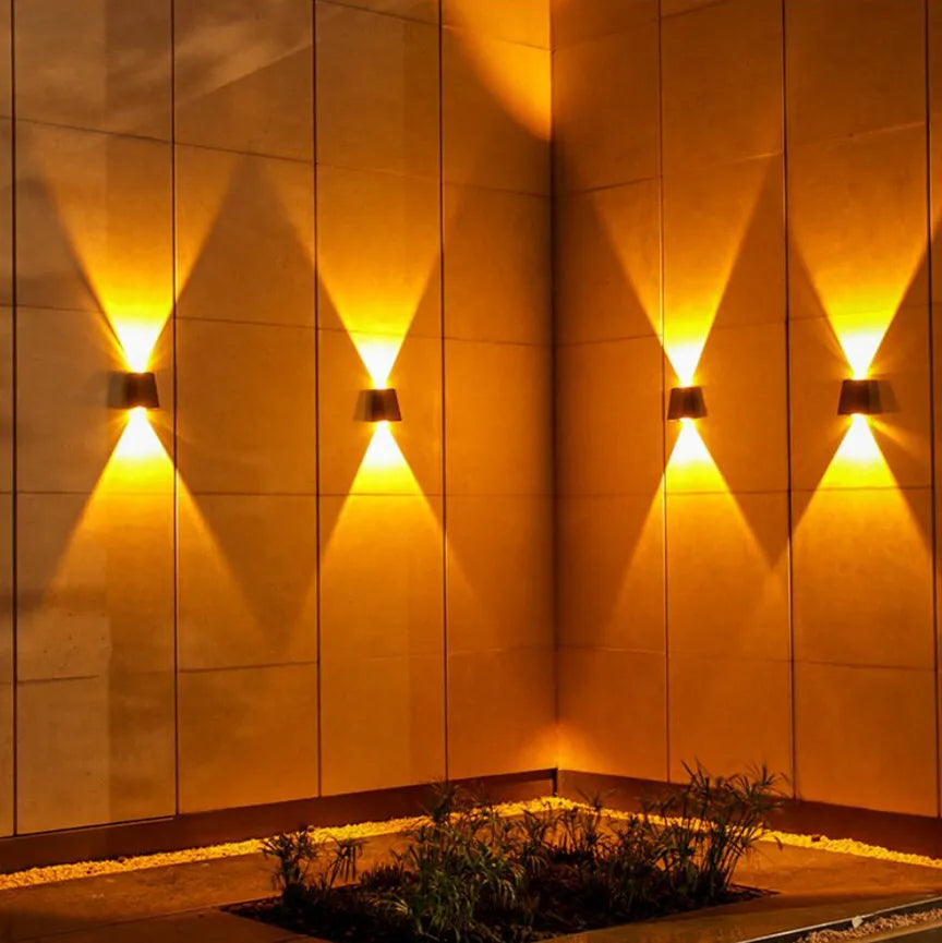 Solar LED Wall Light Waterproof Outdoor Garden Balcony Lamp