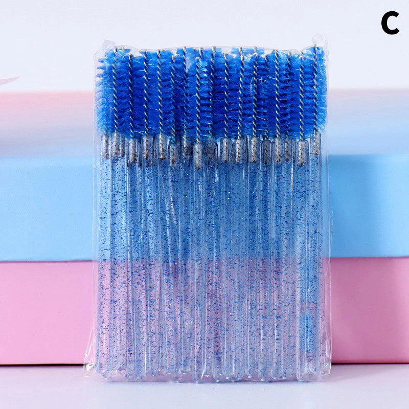 50pcs Disposable Eyelash Brushes Mascara Wand Applicator