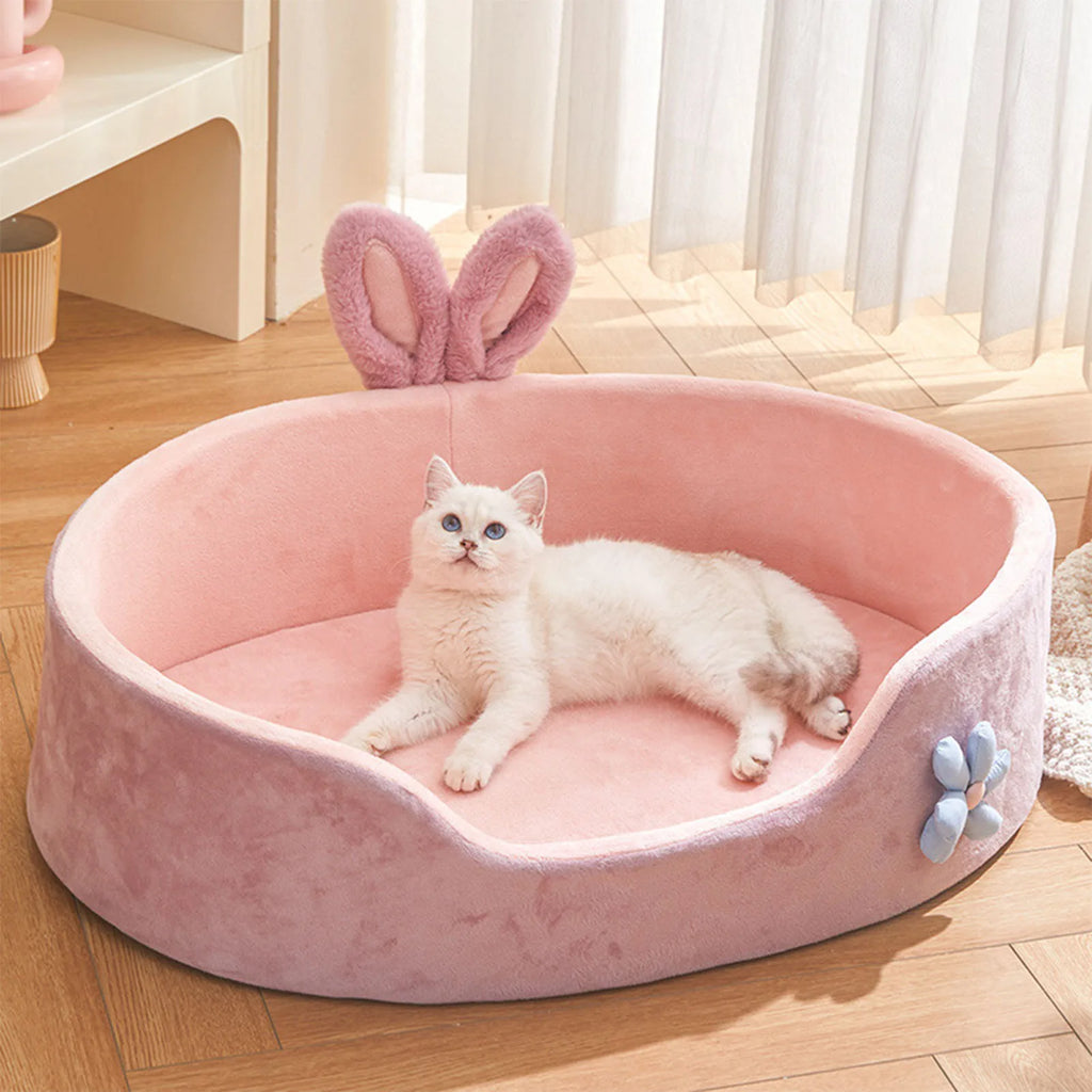 Detachable Washable Pet Bed Soft Dog Cat Sleeping Cushion