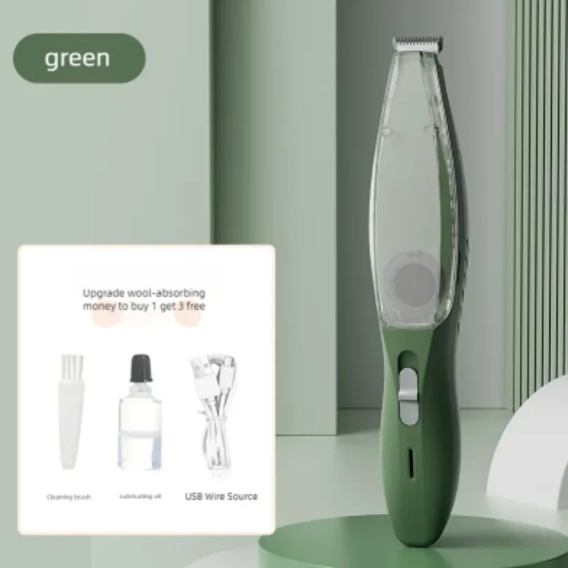 Electric Pet Grooming Clipper Kit Dog Cat Hair Trimmer with Suction