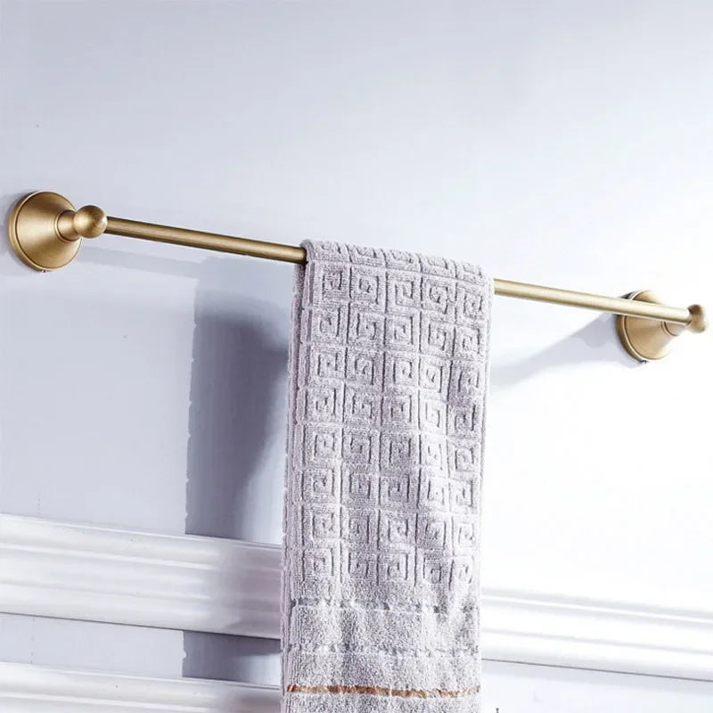 Antique Bronze Bathroom Accessories Set Towel Rack Soap Dish Holder