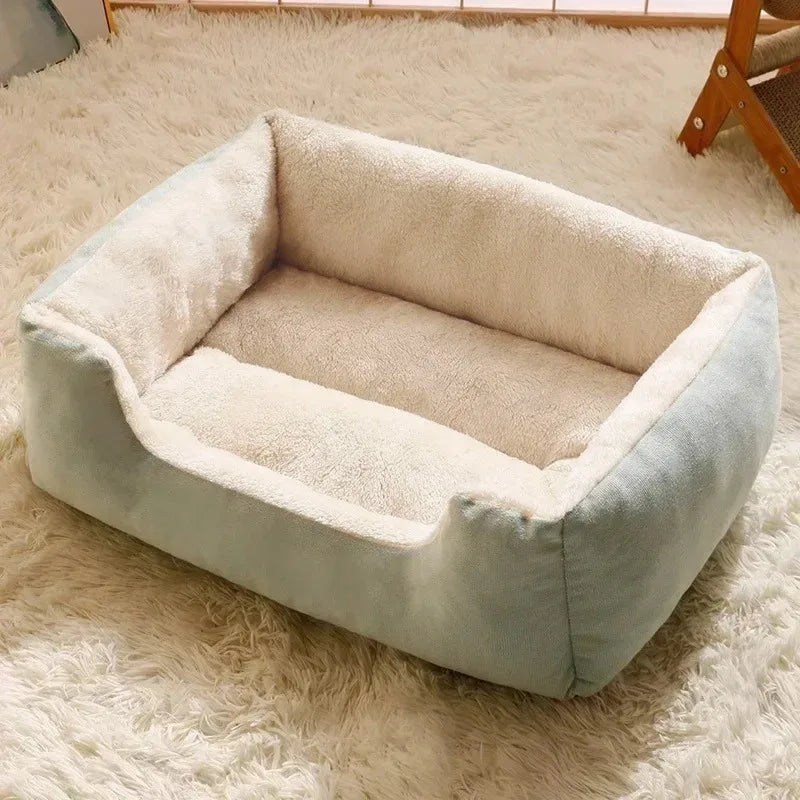 Soft Cat Pet Bed Cozy Cushion Basket House for Cats and Small Dogs