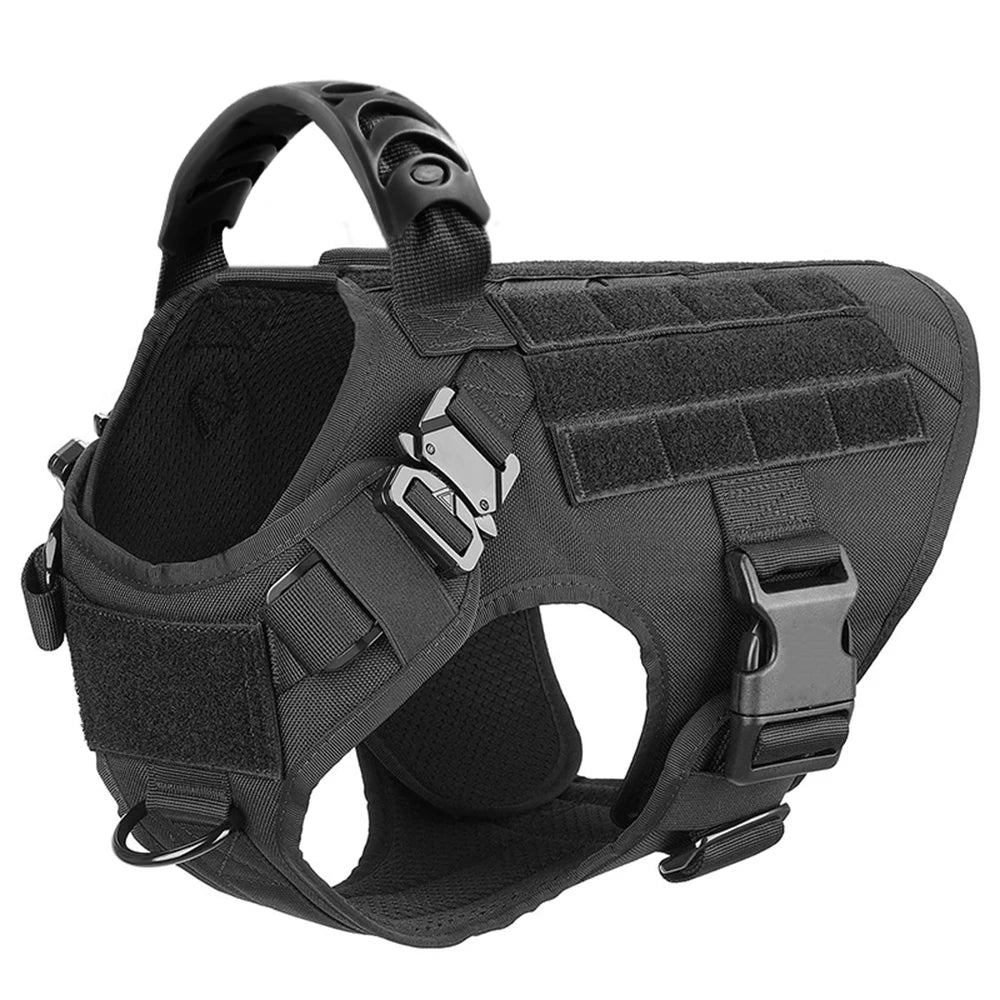 Tactical Military Dog Harness Training Vest for Large Dogs