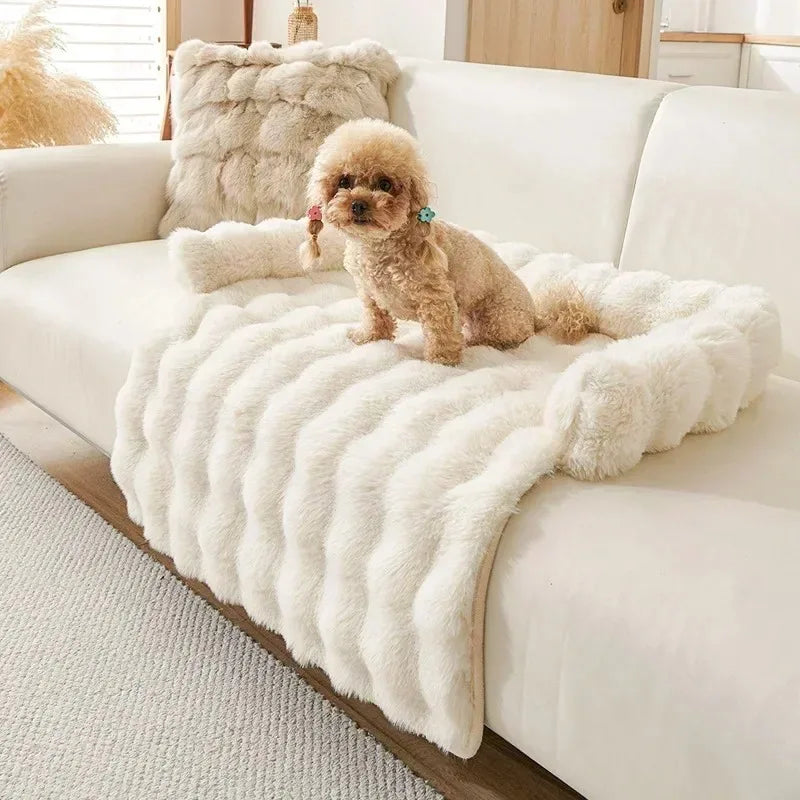 Soft Basket Dog Bed Cushion for Large and Small Dogs