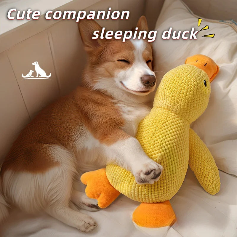 Plush Duck Pet Toy Chew Teething Toy for Dogs and Cats