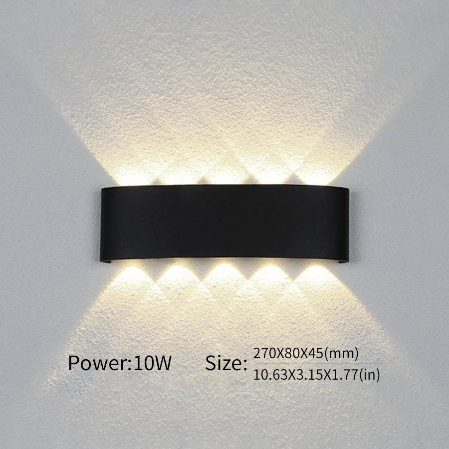 Modern LED Wall Light Up Down Lamp 2W to 10W Indoor Outdoor
