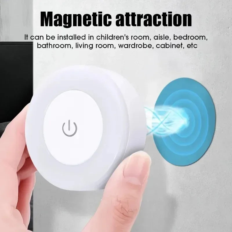 Portable USB Rechargeable LED Night Light for Bedroom and Living Room