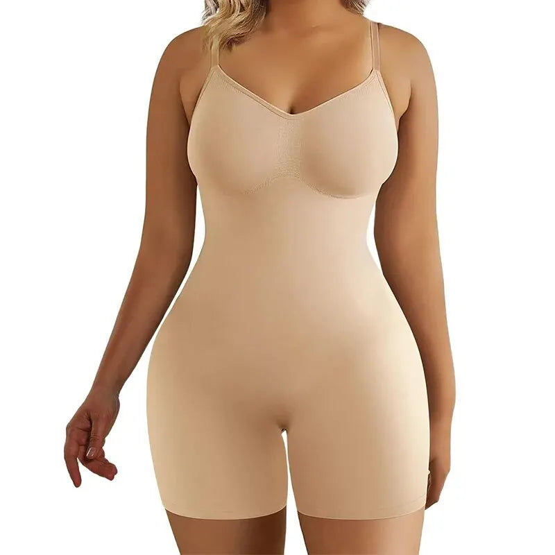 Seamless Tummy Control Bodysuit High Waist Shapewear for Women
