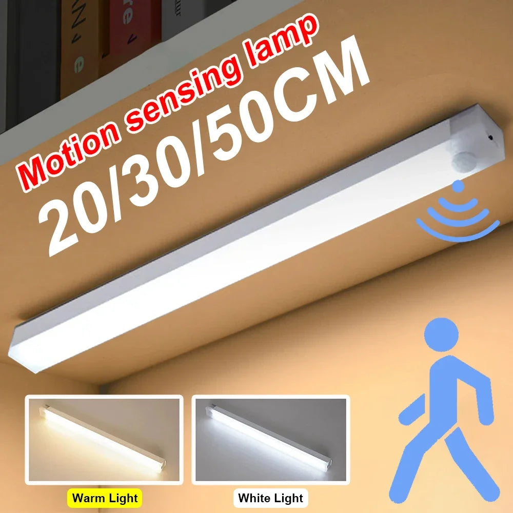 Wireless LED Motion Sensor Light Type C Rechargeable Cabinet Lamp