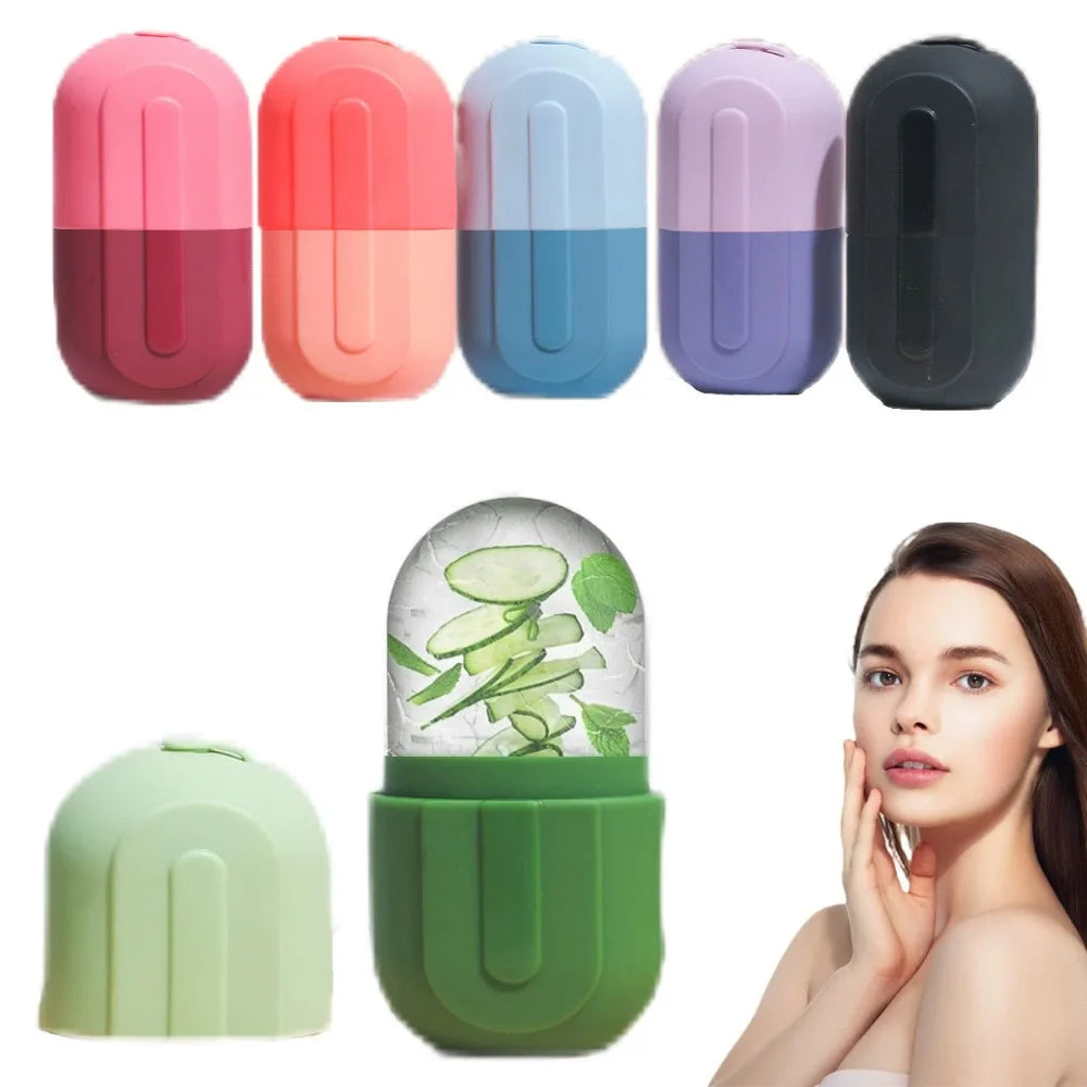 Silicone Ice Roller Face Massager Skin Care Lifting Tool