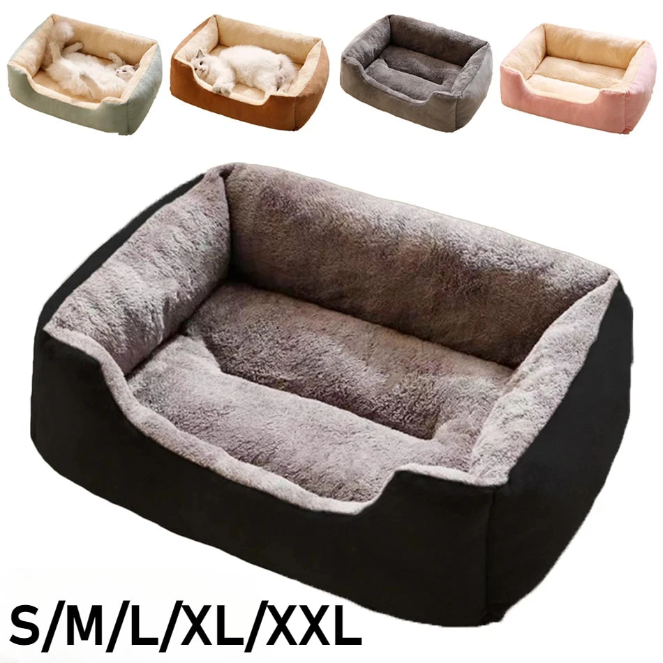 Soft Cat Pet Bed Cozy Cushion Basket House for Cats and Small Dogs