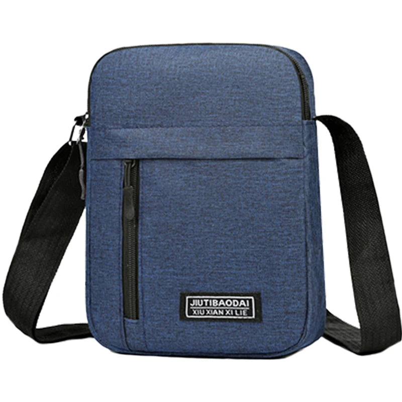 Mens Nylon Shoulder Crossbody Bag for School and Daily Use