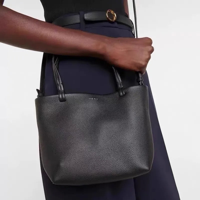 Designer Leather Womens Small Tote Shoulder Crossbody Handbag