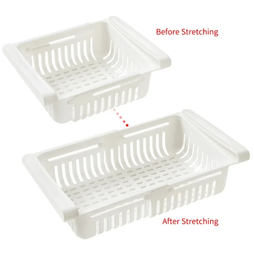 Kitchen Fridge Hanging Organizer Egg Fruit Storage Drawer Basket