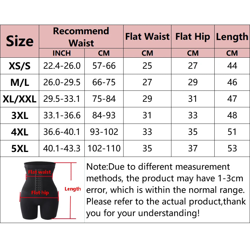Womens High Waist Shapewear Shorts Tummy Control Butt Lifter