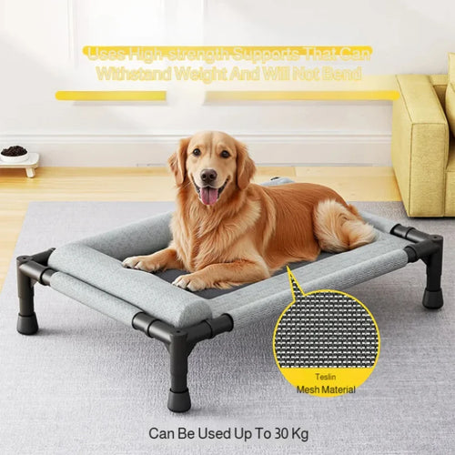 Breathable Mesh Pet Bed Raised Waterproof Dog Cat Bed Washable
