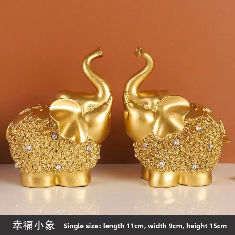 Creative Elephant Ornament Home Decor for Living Room and Office