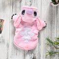 Samoyed Winter Dog Coat Warm Blue Pink Pet Pajamas for Large Dogs