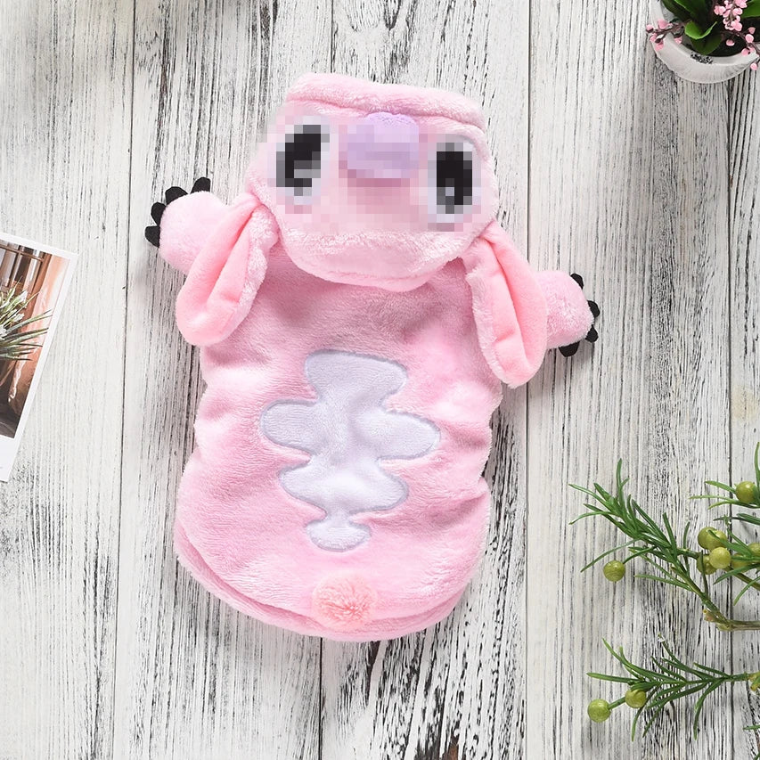 Samoyed Winter Dog Coat Warm Blue Pink Pet Pajamas for Large Dogs