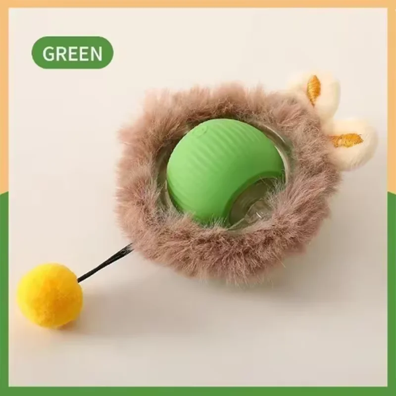 Automatic Teasing Cat Ball Interactive Self Play Cat Toy