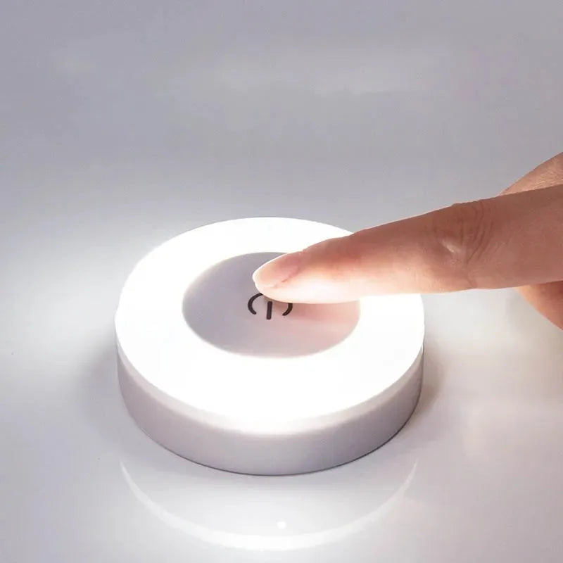 Portable USB Rechargeable LED Wall Night Light Touch Bedside Lamp