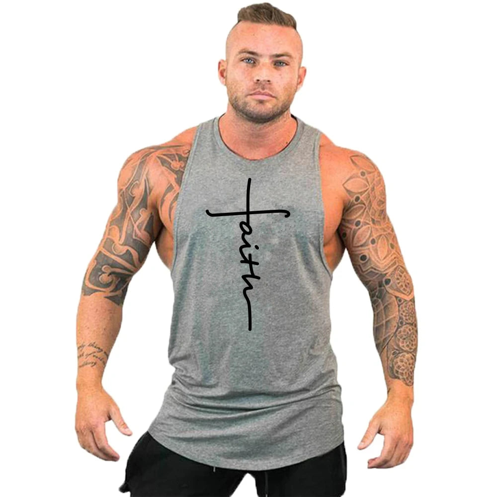 Mens Stringer Gym Tank Top Sleeveless Workout Fitness Shirt