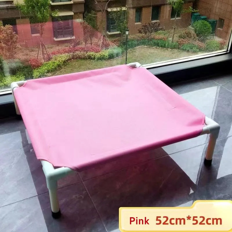 Elevated Folding Pet Camping Bed Portable Dog Cat Hammock Bed