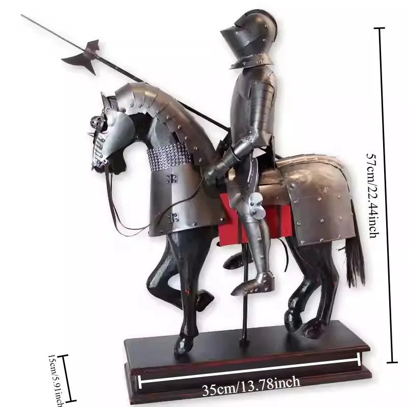 Vintage Medieval Knight Armor Figurine Home Decor Gift
