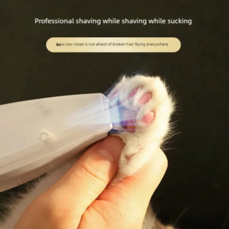 Electric Pet Grooming Clipper Kit Dog Cat Hair Trimmer with Suction