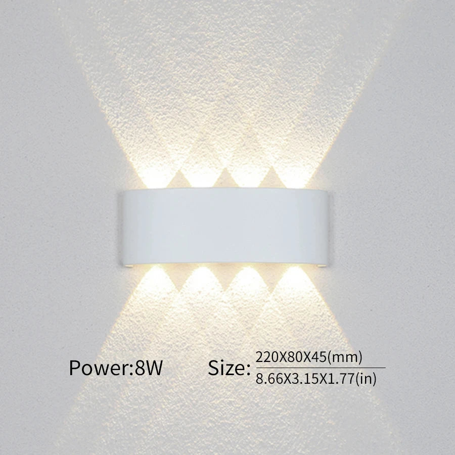 Modern LED Wall Light Up Down Lamp 2W to 10W Indoor Outdoor