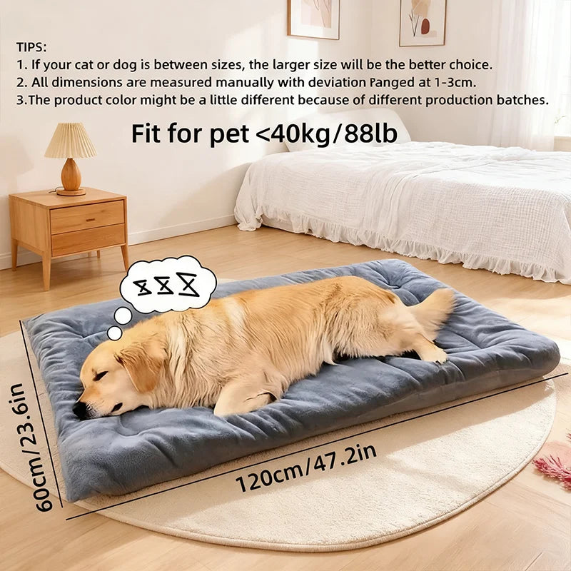 Premium Sofa Style Pet Bed Ultra Plush Mat for Large Cats and Dogs