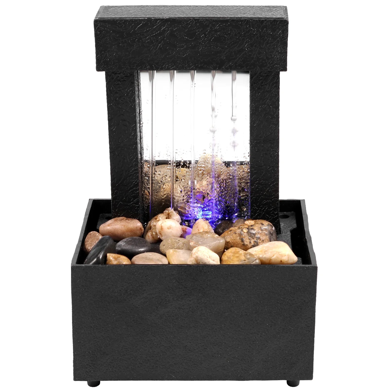 Tabletop Waterfall Fountain Relaxation Meditation Home Decor with Lights