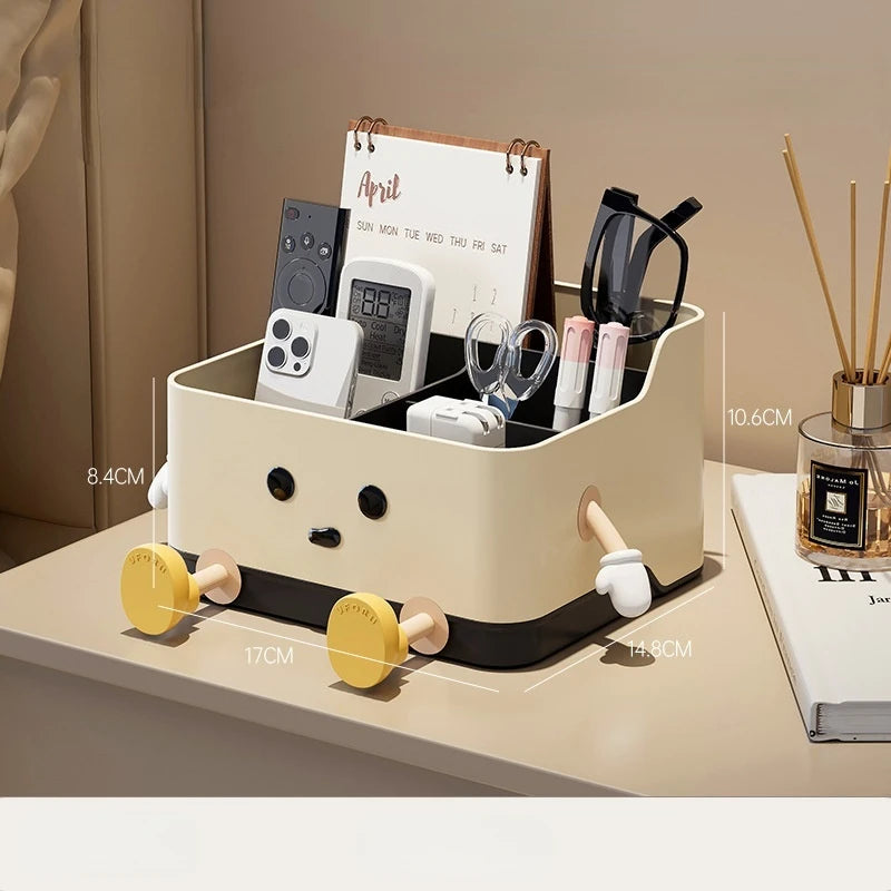 Desktop Storage Box Remote Control Organizer Stationery Holder