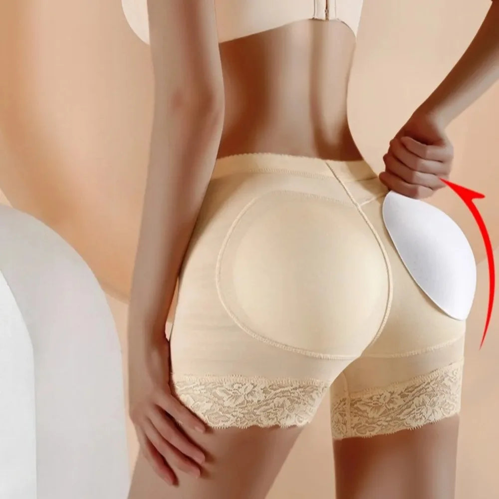 Womens Lace Shapewear Panties Hip Enhancer Breathable Body Shaper