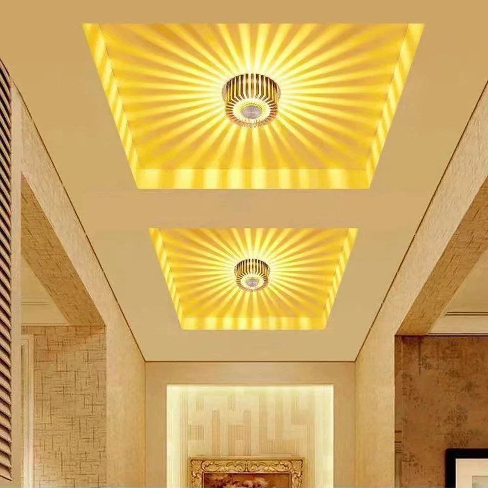 LED Ceiling Wall Sconce 3W Colorful Lamp for Living Room Corridor