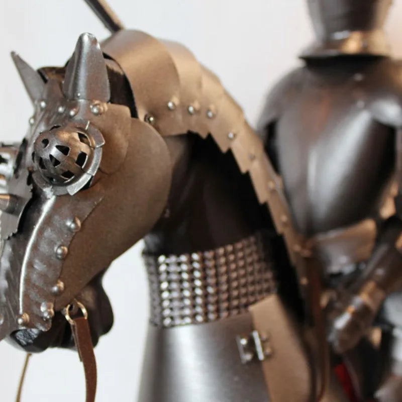 Vintage Medieval Knight Armor Figurine Home Decor Gift