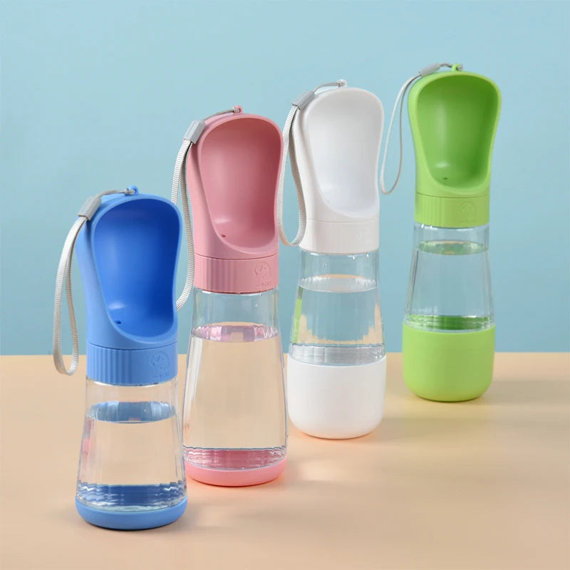2 in 1 Dog Water Bottle with Food Container Portable Pet Drinking Bottle