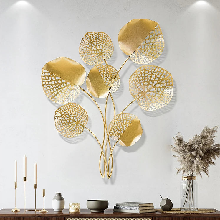 Modern Nordic Gold Metal Wall Decor Luxury Home Decoration